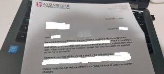 Received a Letter from ACC