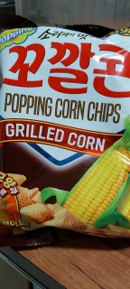 LOTTE POPPING CORN CHIPS Grilled Corn