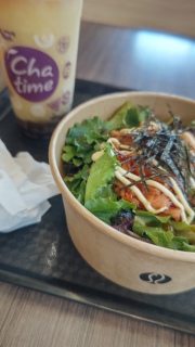 Poke Bowl and Lychee Smoothie